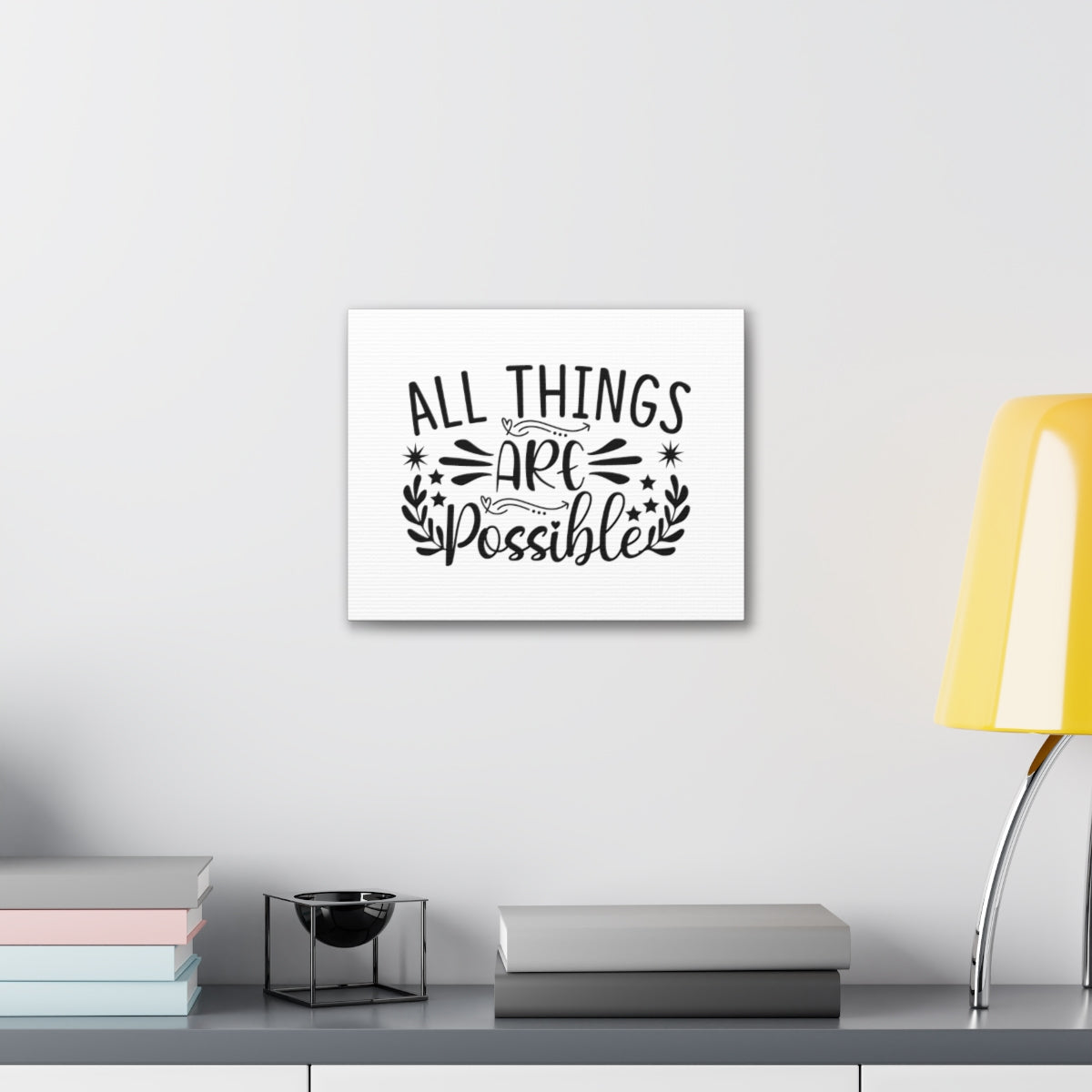 All Things Are Possible Mark 9:23 Christian Wall Art Bible Verse Print Ready to Hang Unframed-Express Your Love Gifts