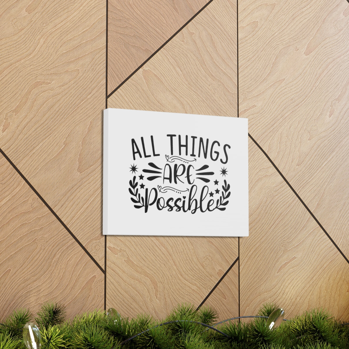 All Things Are Possible Mark 9:23 Christian Wall Art Bible Verse Print Ready to Hang Unframed-Express Your Love Gifts