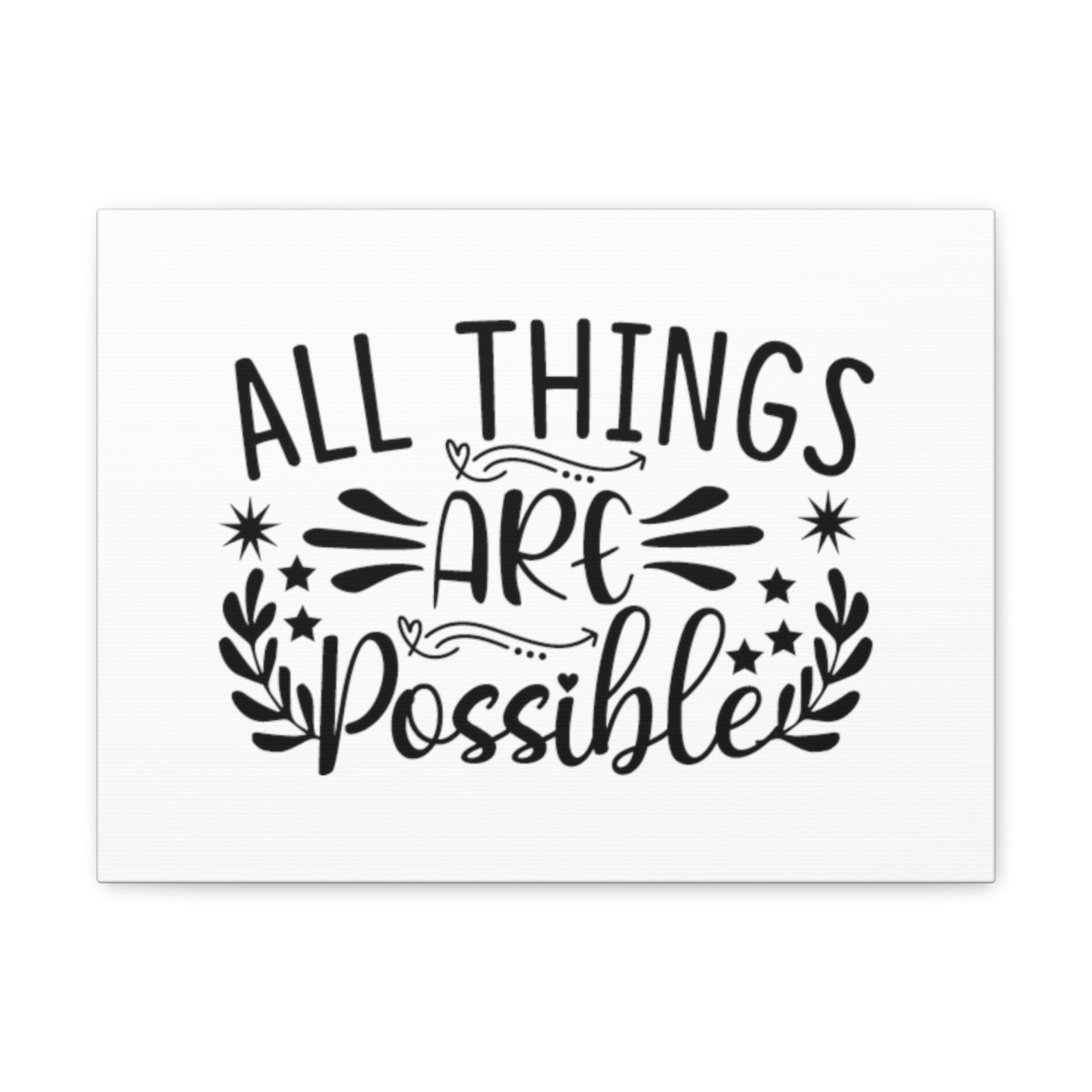 All Things Are Possible Mark 9:23 Christian Wall Art Bible Verse Print Ready to Hang Unframed-Express Your Love Gifts