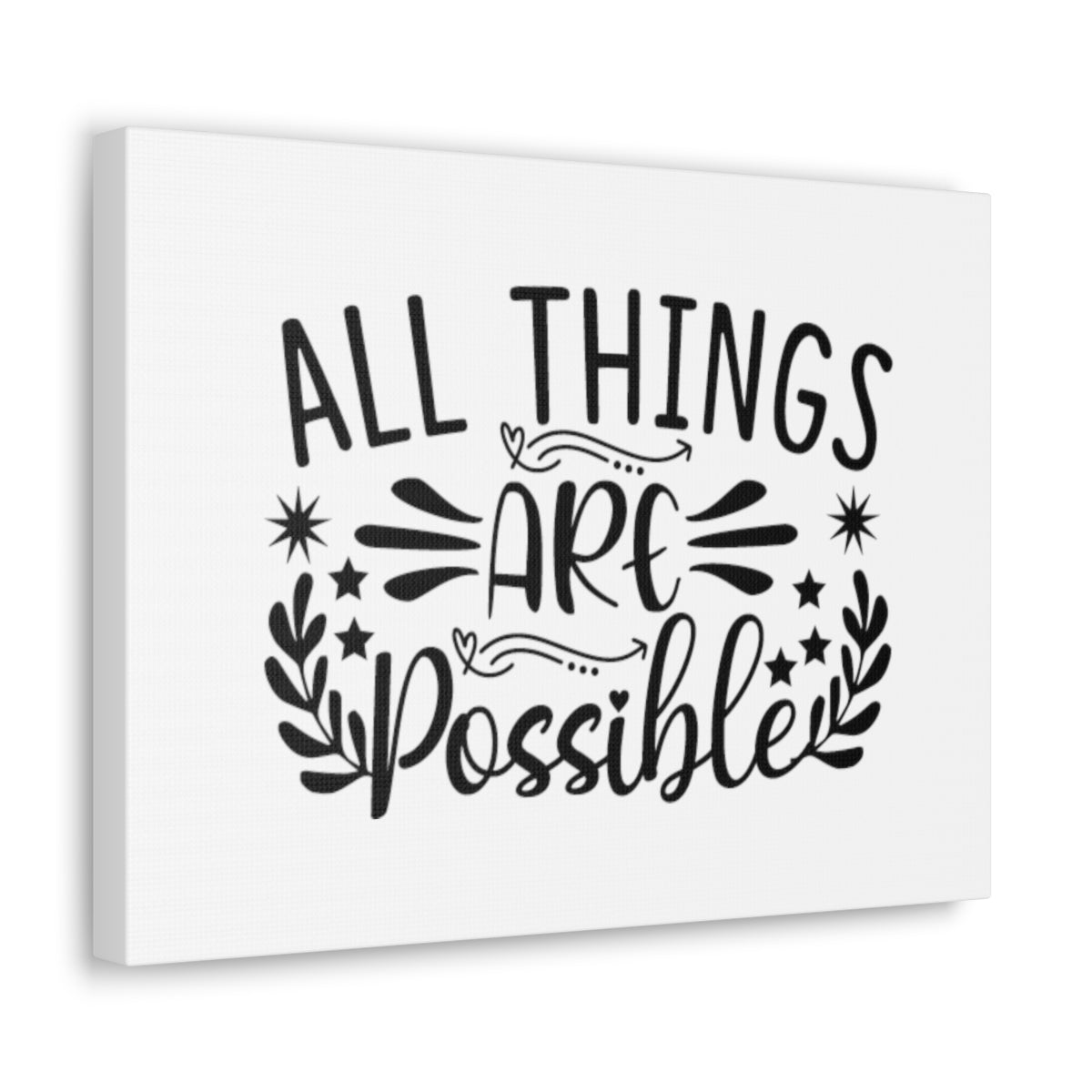 All Things Are Possible Mark 9:23 Christian Wall Art Bible Verse Print Ready to Hang Unframed-Express Your Love Gifts