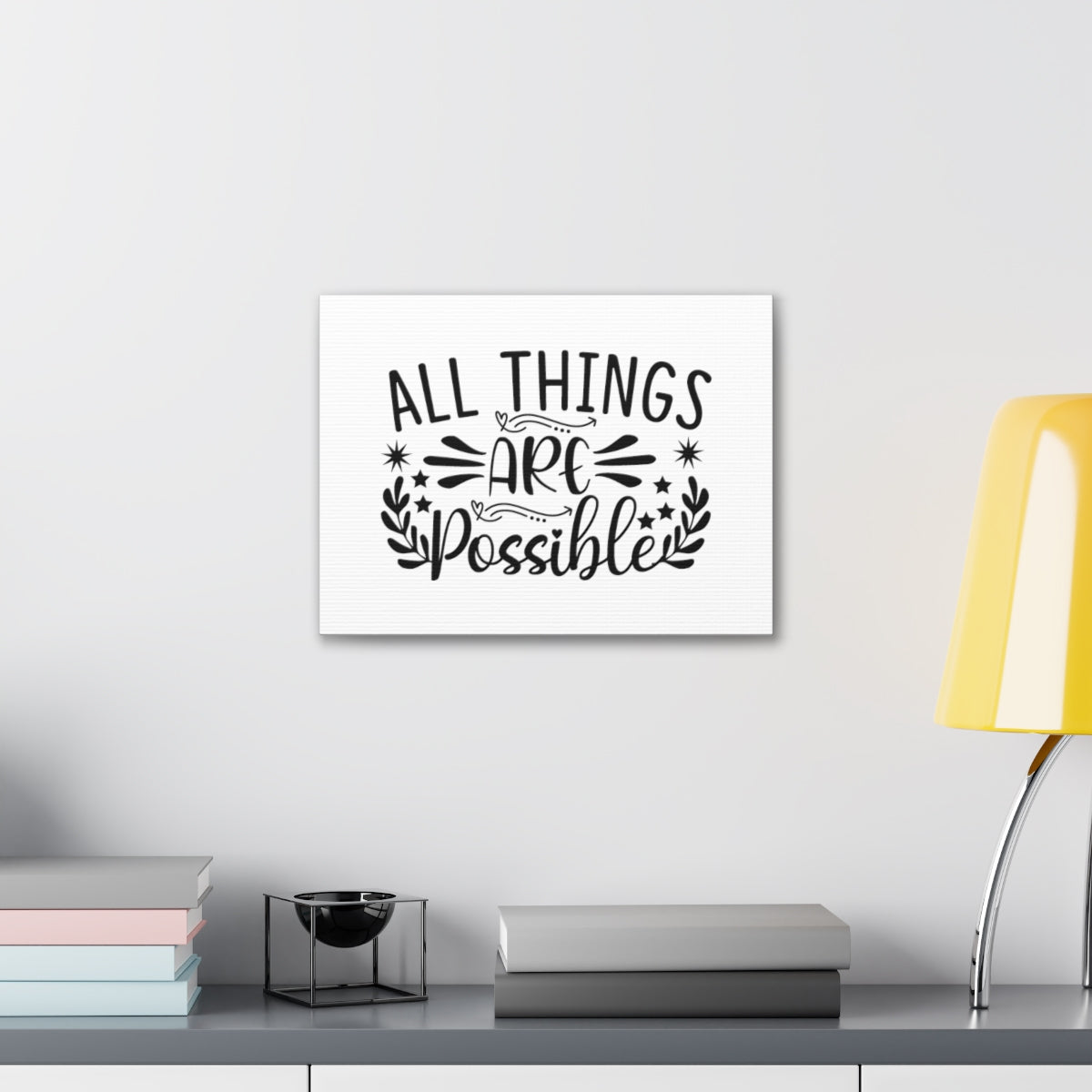 All Things Are Possible Mark 9:23 Christian Wall Art Bible Verse Print Ready to Hang Unframed-Express Your Love Gifts