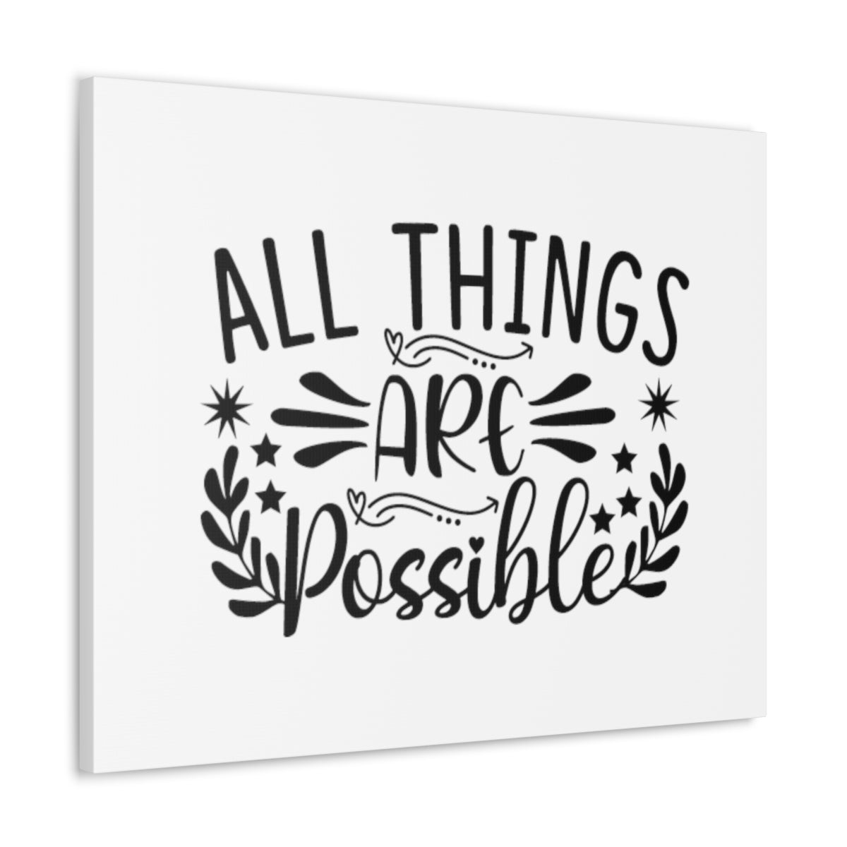 All Things Are Possible Mark 9:23 Christian Wall Art Bible Verse Print Ready to Hang Unframed-Express Your Love Gifts