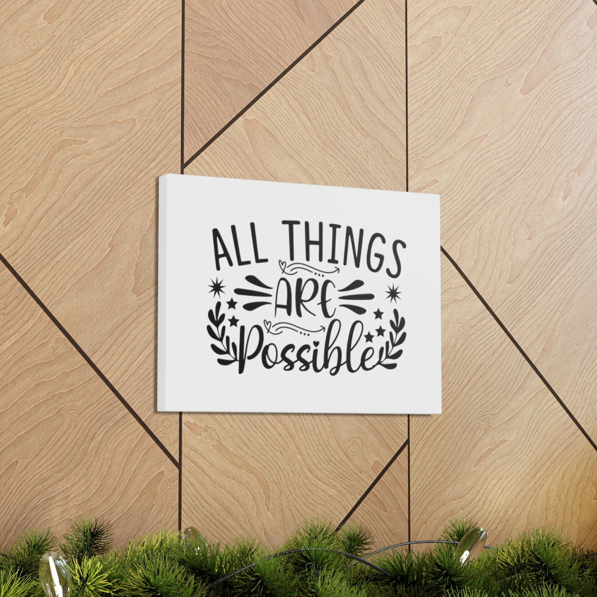 All Things Are Possible Mark 9:23 Christian Wall Art Bible Verse Print Ready to Hang Unframed-Express Your Love Gifts