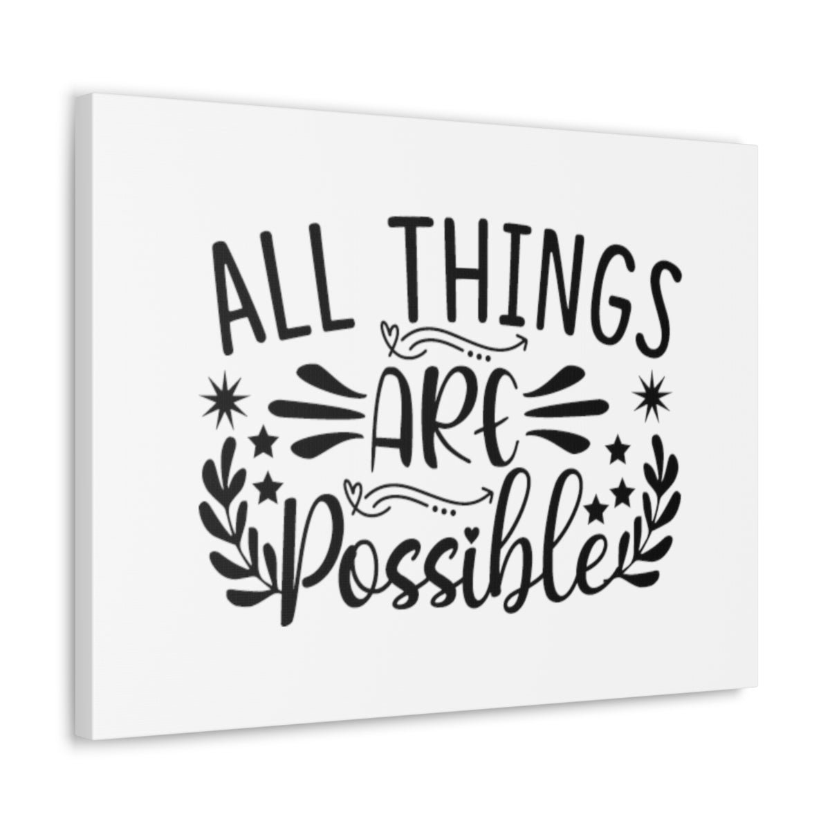 All Things Are Possible Mark 9:23 Christian Wall Art Bible Verse Print Ready to Hang Unframed-Express Your Love Gifts