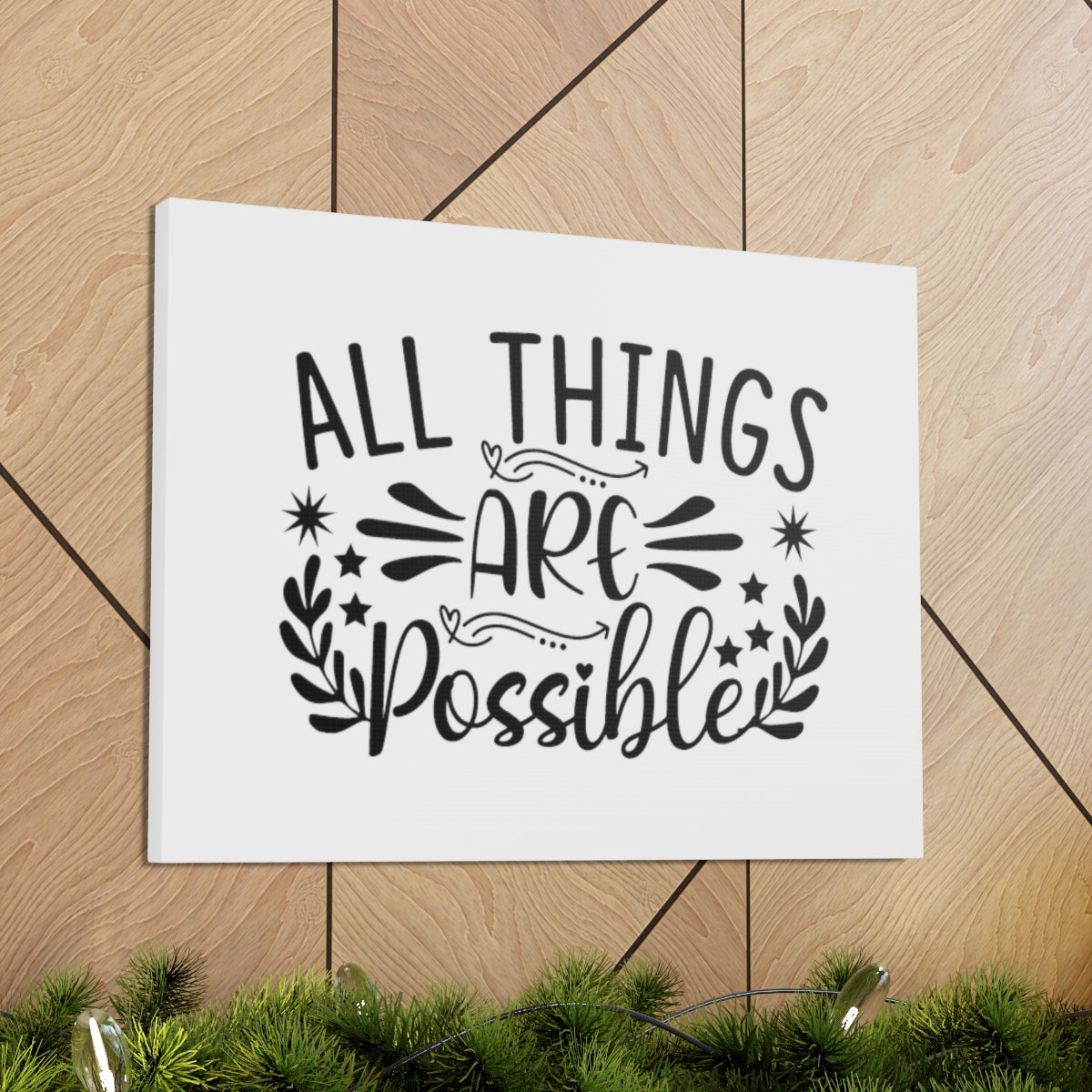 All Things Are Possible Mark 9:23 Christian Wall Art Bible Verse Print Ready to Hang Unframed-Express Your Love Gifts