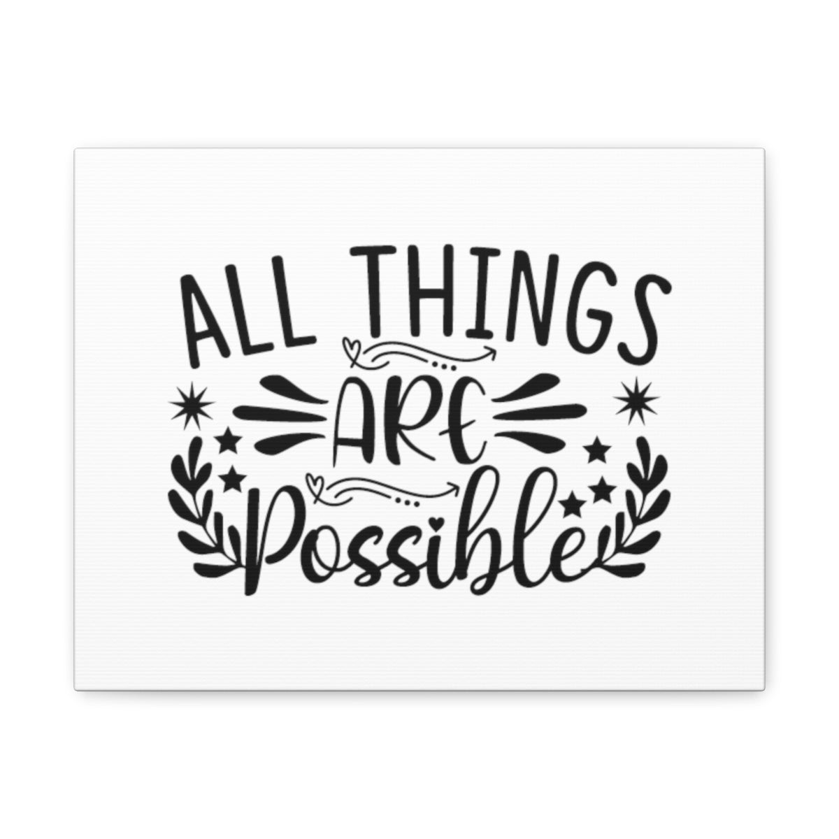 All Things Are Possible Mark 9:23 Christian Wall Art Bible Verse Print Ready to Hang Unframed-Express Your Love Gifts