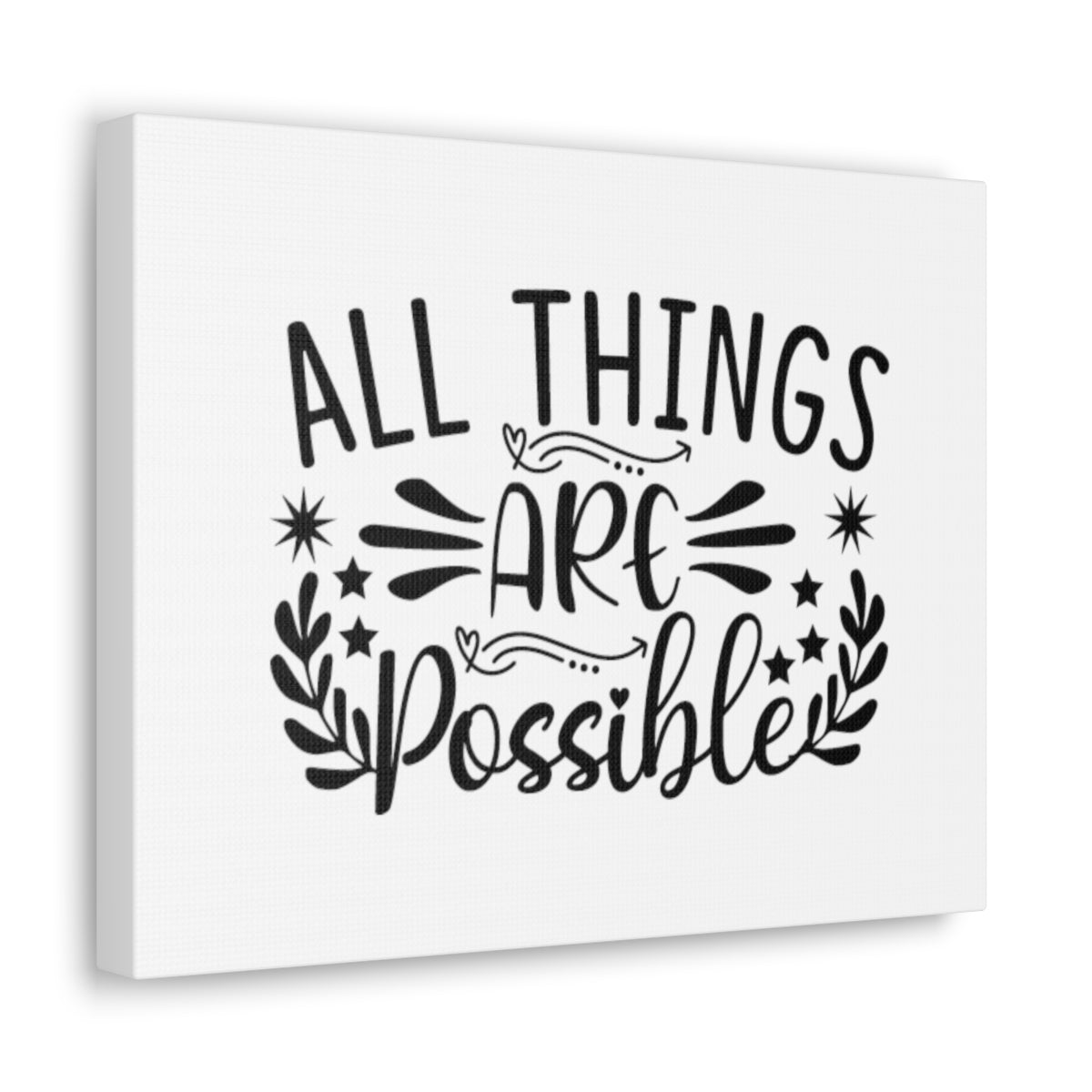 All Things Are Possible Mark 9:23 Christian Wall Art Bible Verse Print Ready to Hang Unframed-Express Your Love Gifts