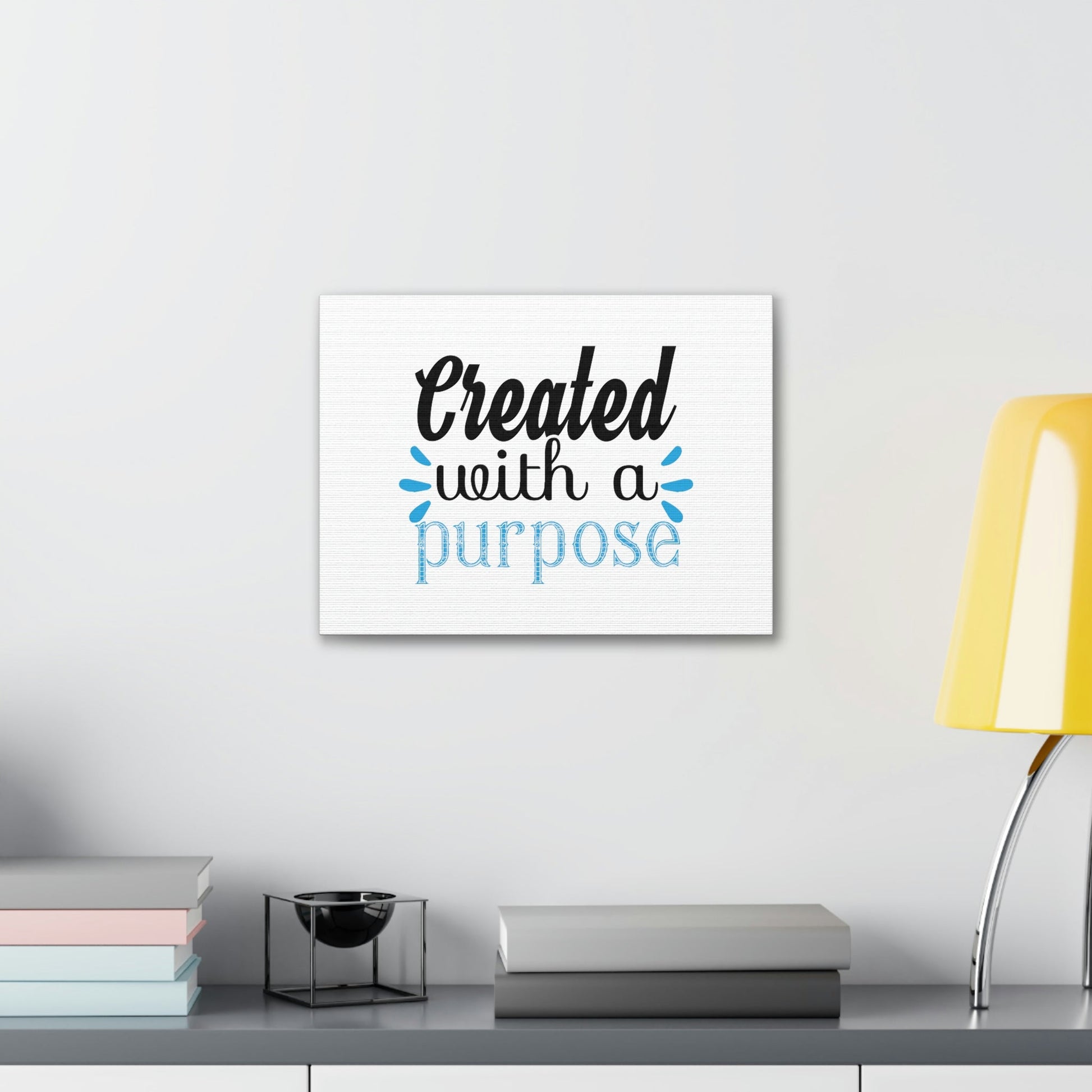 Created With A Purpose Isaiah 45:18 Christian Wall Art Bible Verse Print Ready to Hang Unframed-Express Your Love Gifts