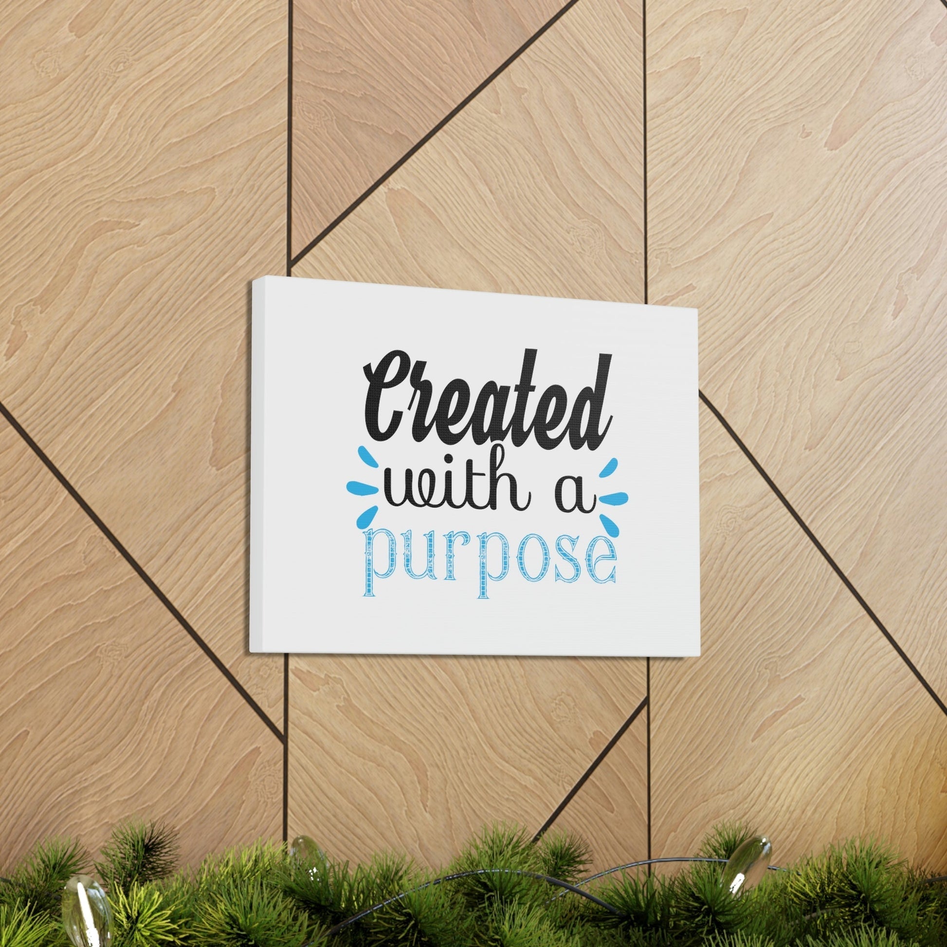 Created With A Purpose Isaiah 45:18 Christian Wall Art Bible Verse Print Ready to Hang Unframed-Express Your Love Gifts