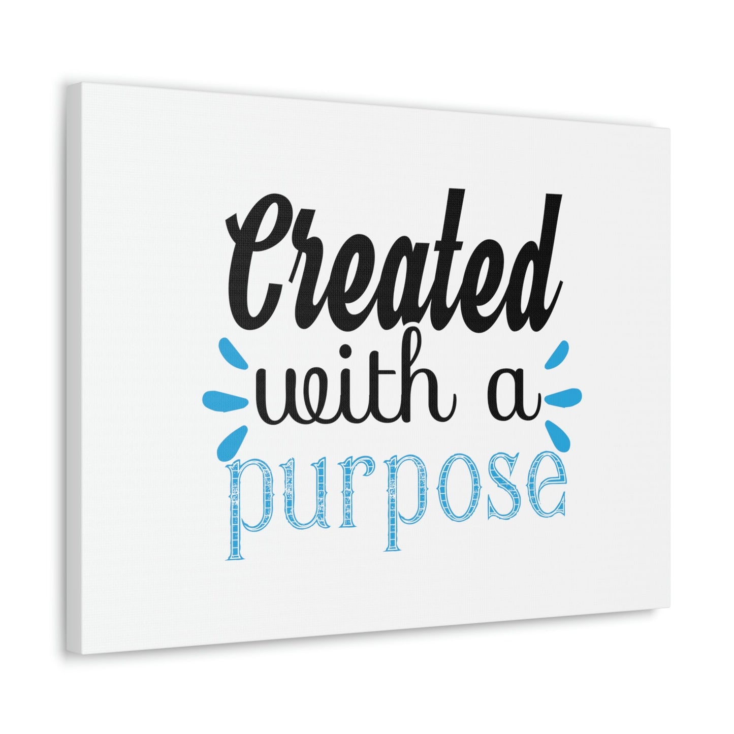 Created With A Purpose Isaiah 45:18 Christian Wall Art Bible Verse Print Ready to Hang Unframed-Express Your Love Gifts