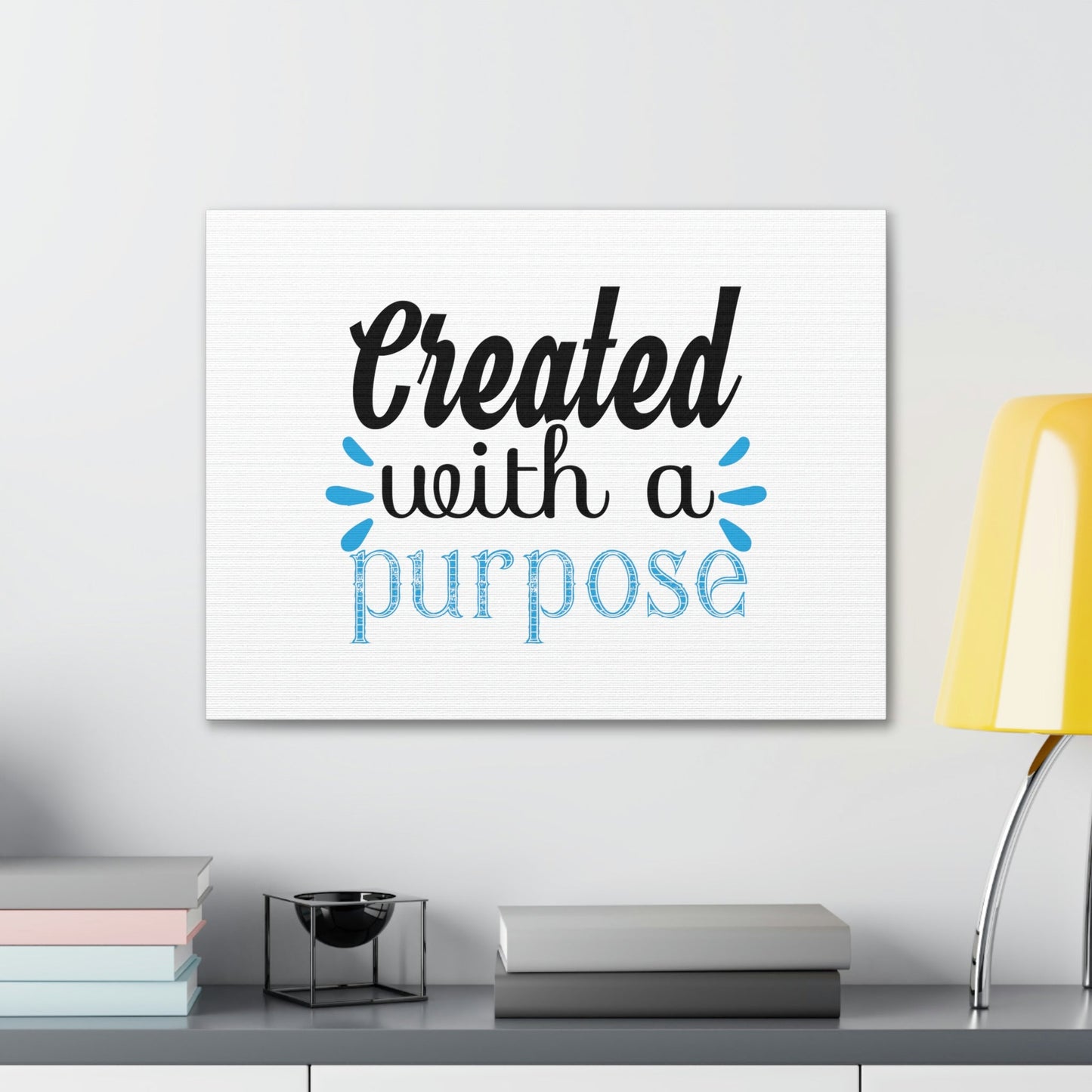 Created With A Purpose Isaiah 45:18 Christian Wall Art Bible Verse Print Ready to Hang Unframed-Express Your Love Gifts