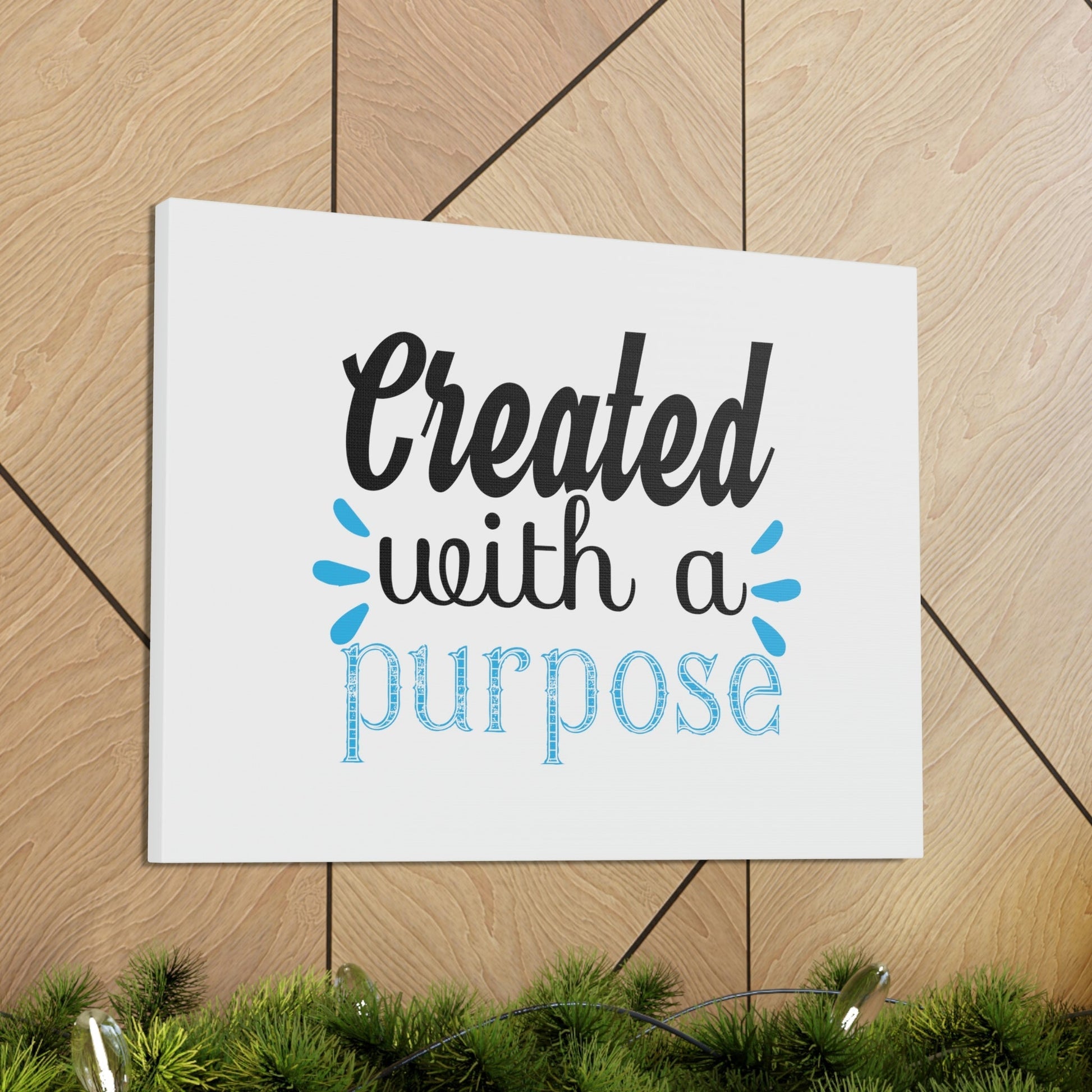 Created With A Purpose Isaiah 45:18 Christian Wall Art Bible Verse Print Ready to Hang Unframed-Express Your Love Gifts