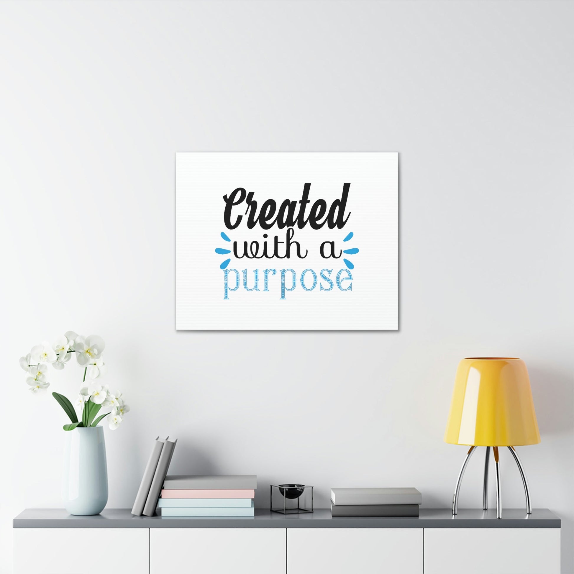 Created With A Purpose Isaiah 45:18 Christian Wall Art Bible Verse Print Ready to Hang Unframed-Express Your Love Gifts