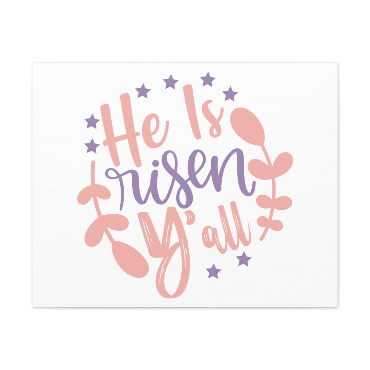 He Is Risen Matthew 28:5-6 Christian Wall Art Print Ready to Hang Unframed-Express Your Love Gifts