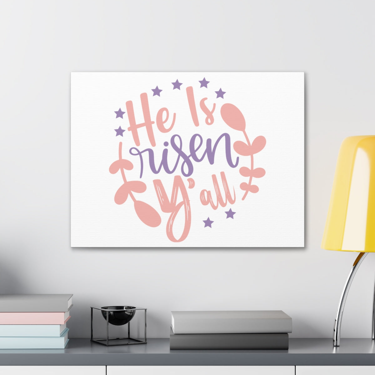 Scripture Walls He Is Risen Matthew 28:5-6 Christian Wall Art Print Ready to Hang Unframed-Express Your Love Gifts