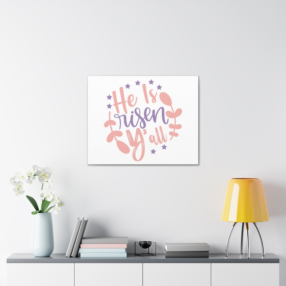 Scripture Walls He Is Risen Matthew 28:5-6 Christian Wall Art Print Ready to Hang Unframed-Express Your Love Gifts