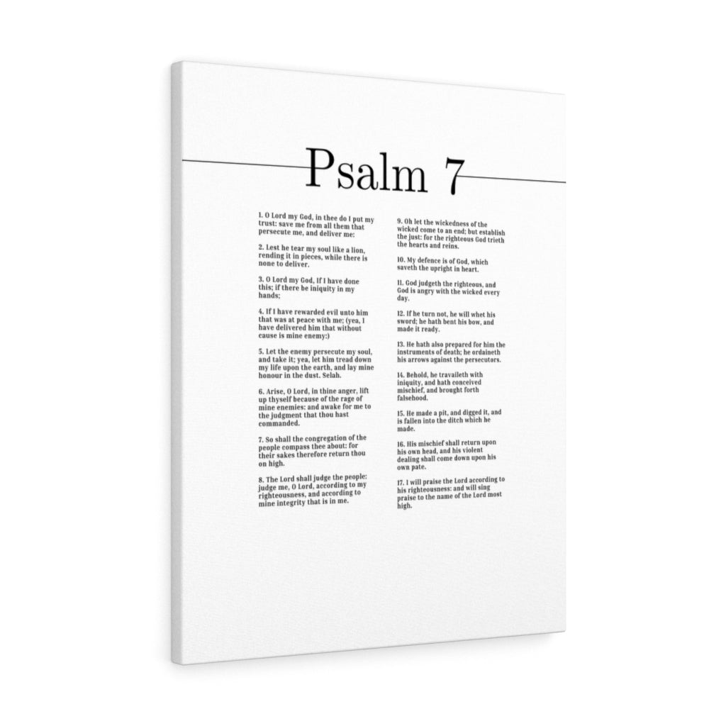 I Will Praise The Lord Psalm 7 Bible Verse Canvas Christian Wall Art Ready to Hang Unframed-Express Your Love Gifts