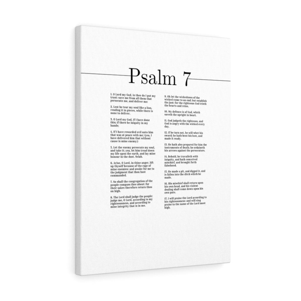 I Will Praise The Lord Psalm 7 Bible Verse Canvas Christian Wall Art Ready to Hang Unframed-Express Your Love Gifts