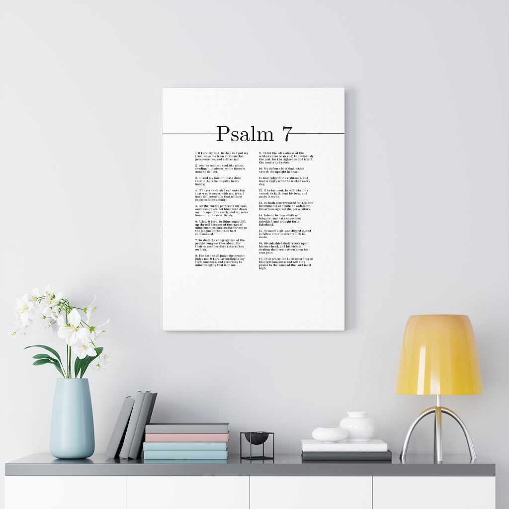 I Will Praise The Lord Psalm 7 Bible Verse Canvas Christian Wall Art Ready to Hang Unframed-Express Your Love Gifts