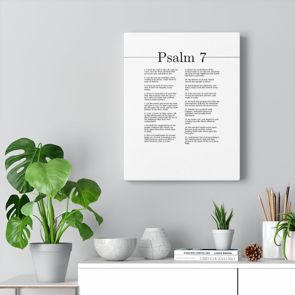 I Will Praise The Lord Psalm 7 Bible Verse Canvas Christian Wall Art Ready to Hang Unframed-Express Your Love Gifts