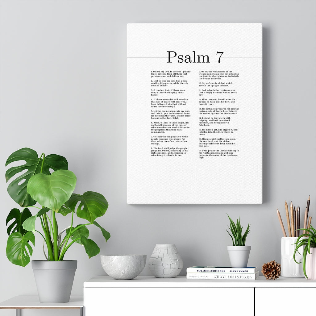 I Will Praise The Lord Psalm 7 Bible Verse Canvas Christian Wall Art Ready to Hang Unframed-Express Your Love Gifts