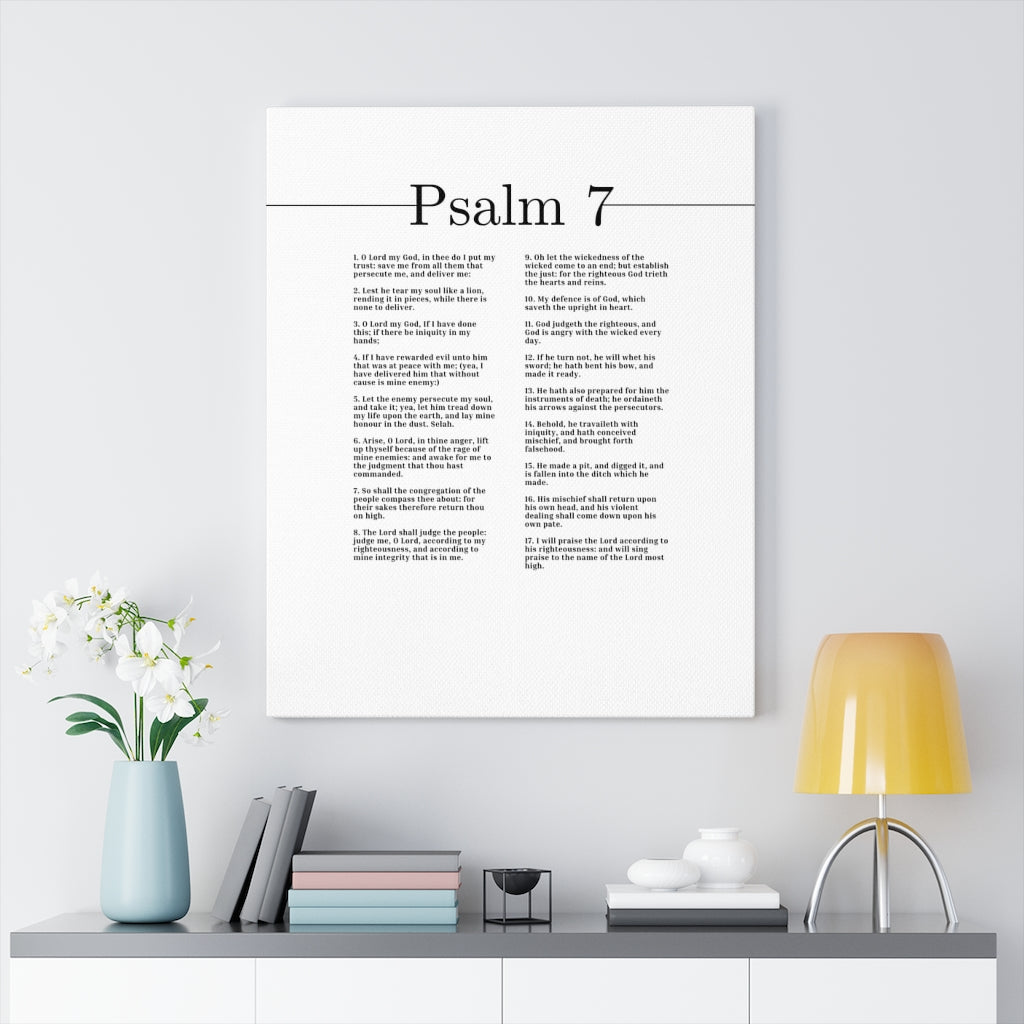 I Will Praise The Lord Psalm 7 Bible Verse Canvas Christian Wall Art Ready to Hang Unframed-Express Your Love Gifts