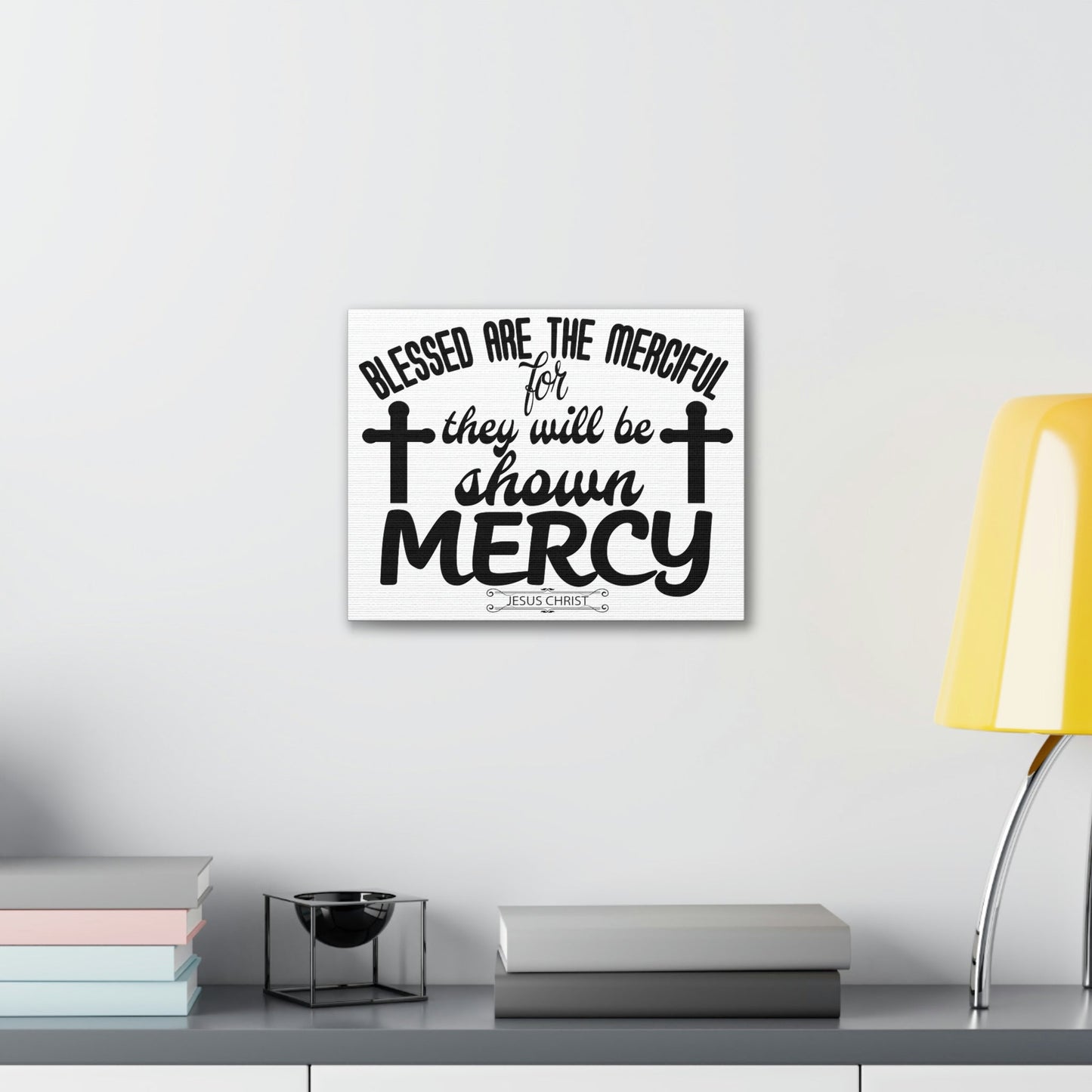 Scripture Walls Merciful Matthew 5:7 Christian Wall Art Print Ready to Hang Unframed-Express Your Love Gifts