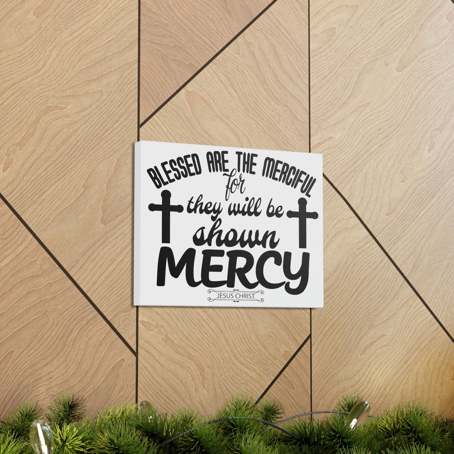 Scripture Walls Merciful Matthew 5:7 Christian Wall Art Print Ready to Hang Unframed-Express Your Love Gifts