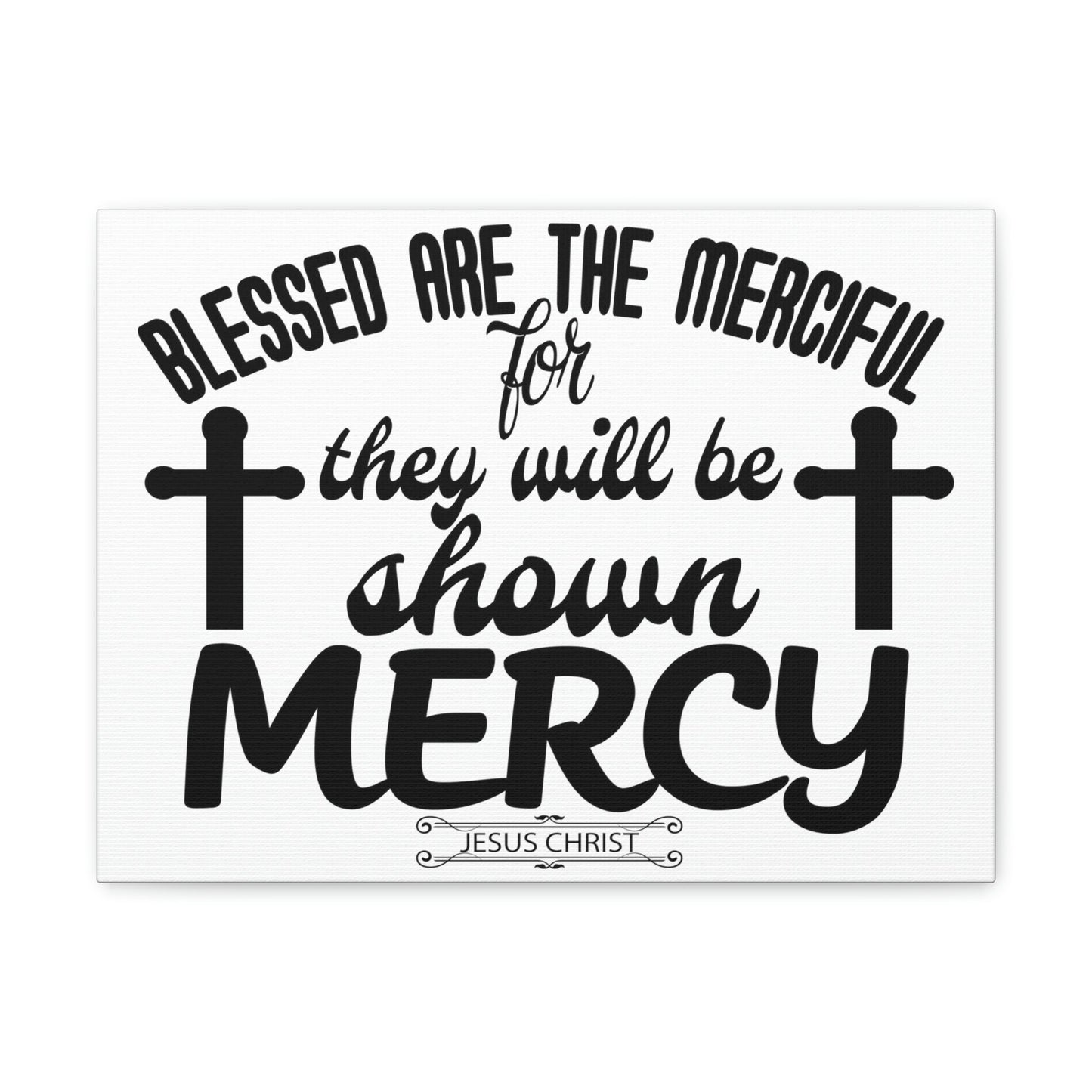 Scripture Walls Merciful Matthew 5:7 Christian Wall Art Print Ready to Hang Unframed-Express Your Love Gifts