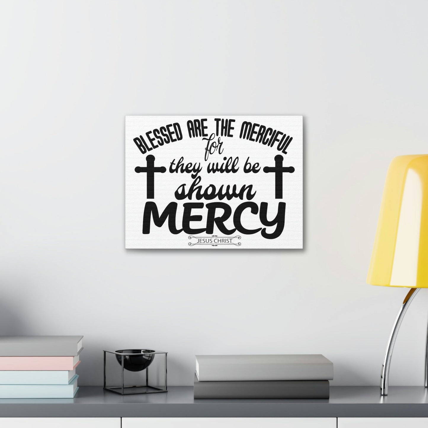 Scripture Walls Merciful Matthew 5:7 Christian Wall Art Print Ready to Hang Unframed-Express Your Love Gifts