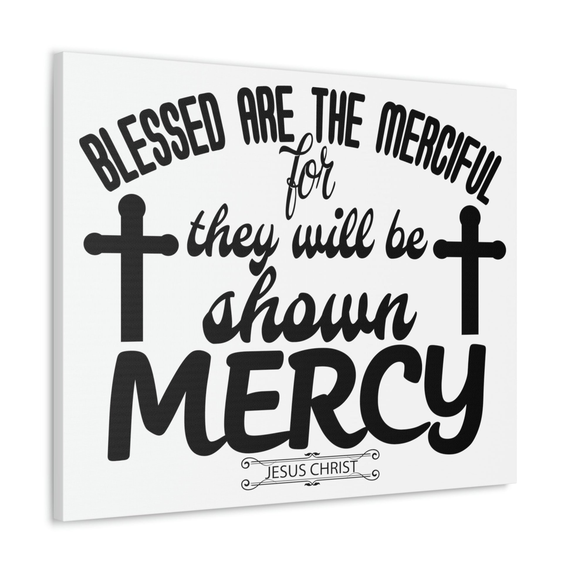 Scripture Walls Merciful Matthew 5:7 Christian Wall Art Print Ready to Hang Unframed-Express Your Love Gifts