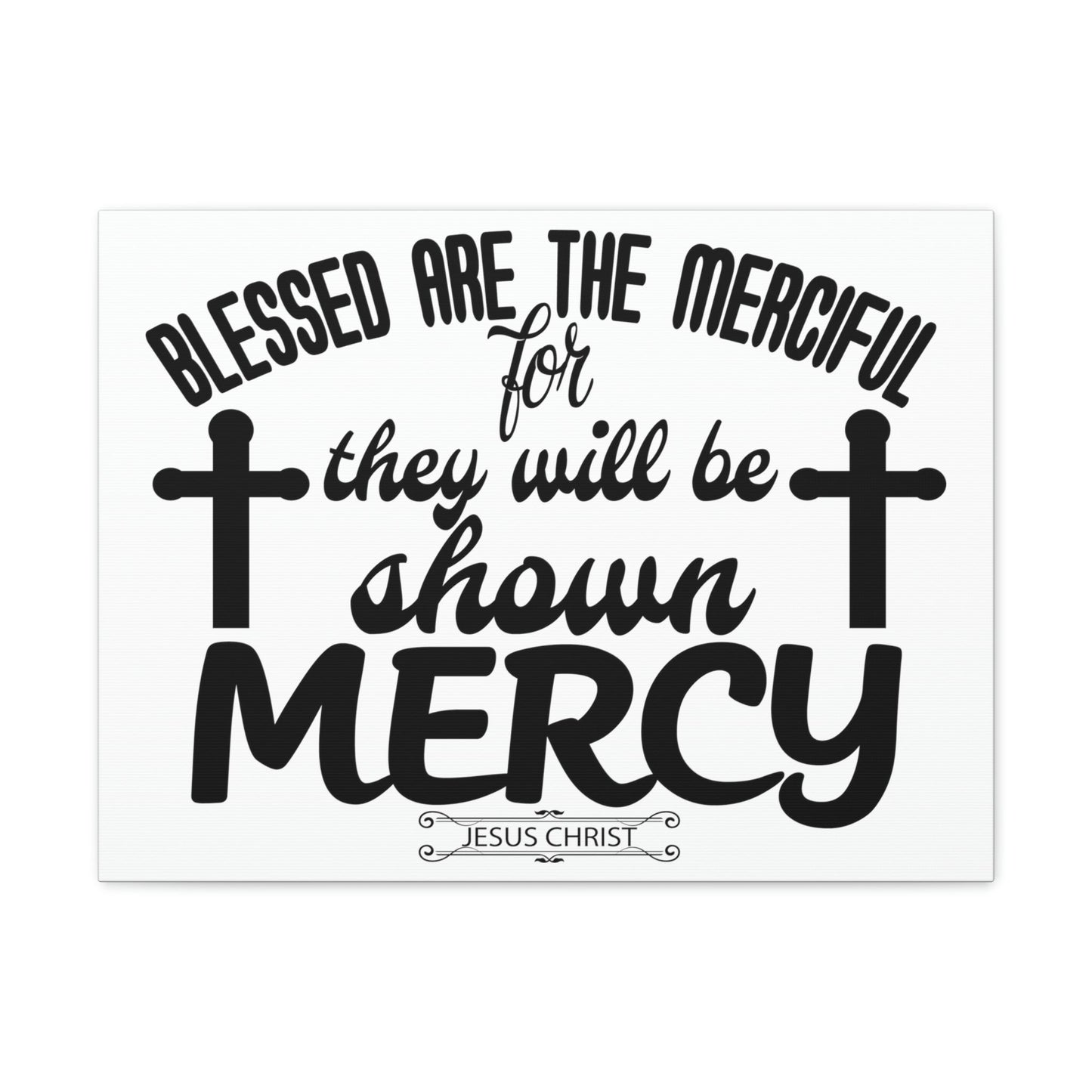 Scripture Walls Merciful Matthew 5:7 Christian Wall Art Print Ready to Hang Unframed-Express Your Love Gifts