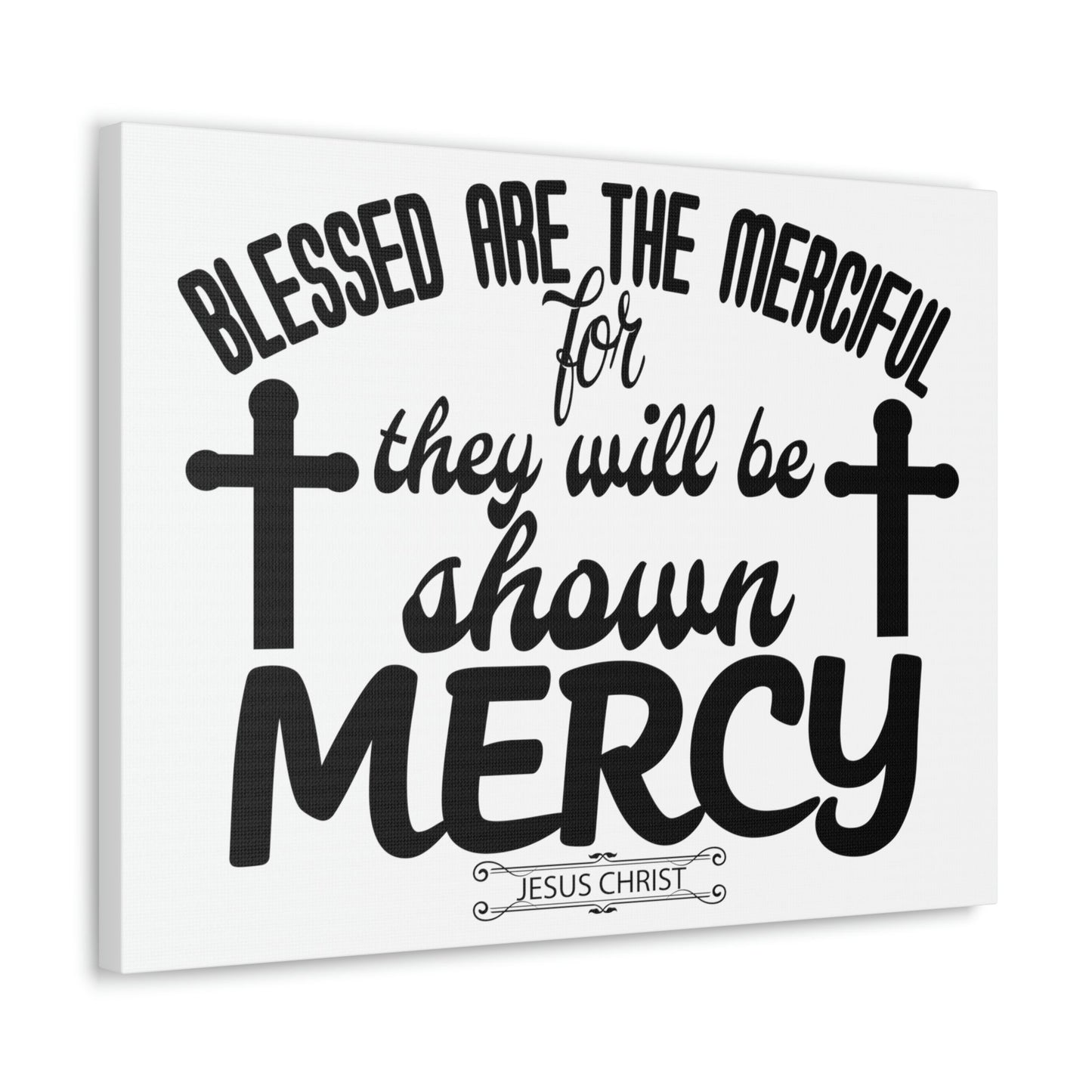 Scripture Walls Merciful Matthew 5:7 Christian Wall Art Print Ready to Hang Unframed-Express Your Love Gifts