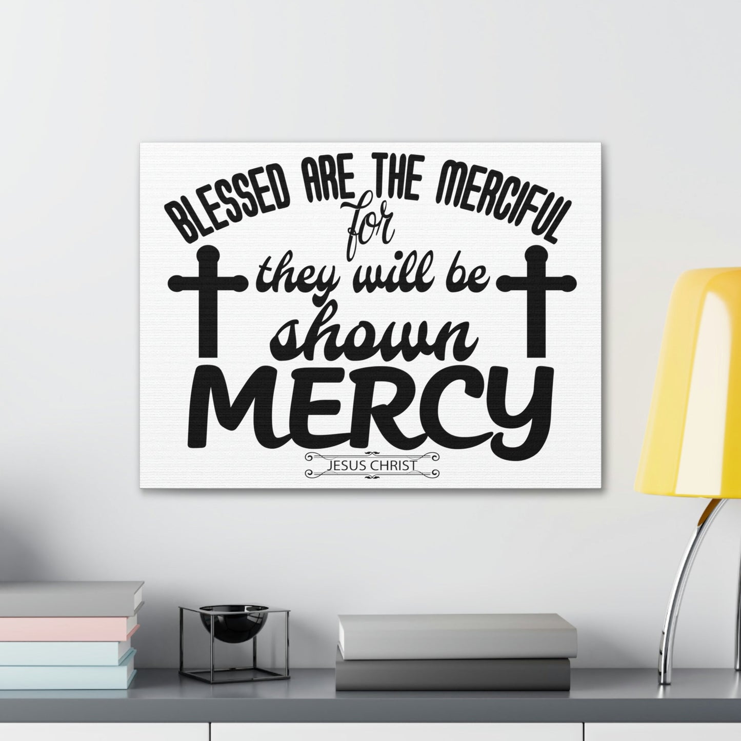 Scripture Walls Merciful Matthew 5:7 Christian Wall Art Print Ready to Hang Unframed-Express Your Love Gifts