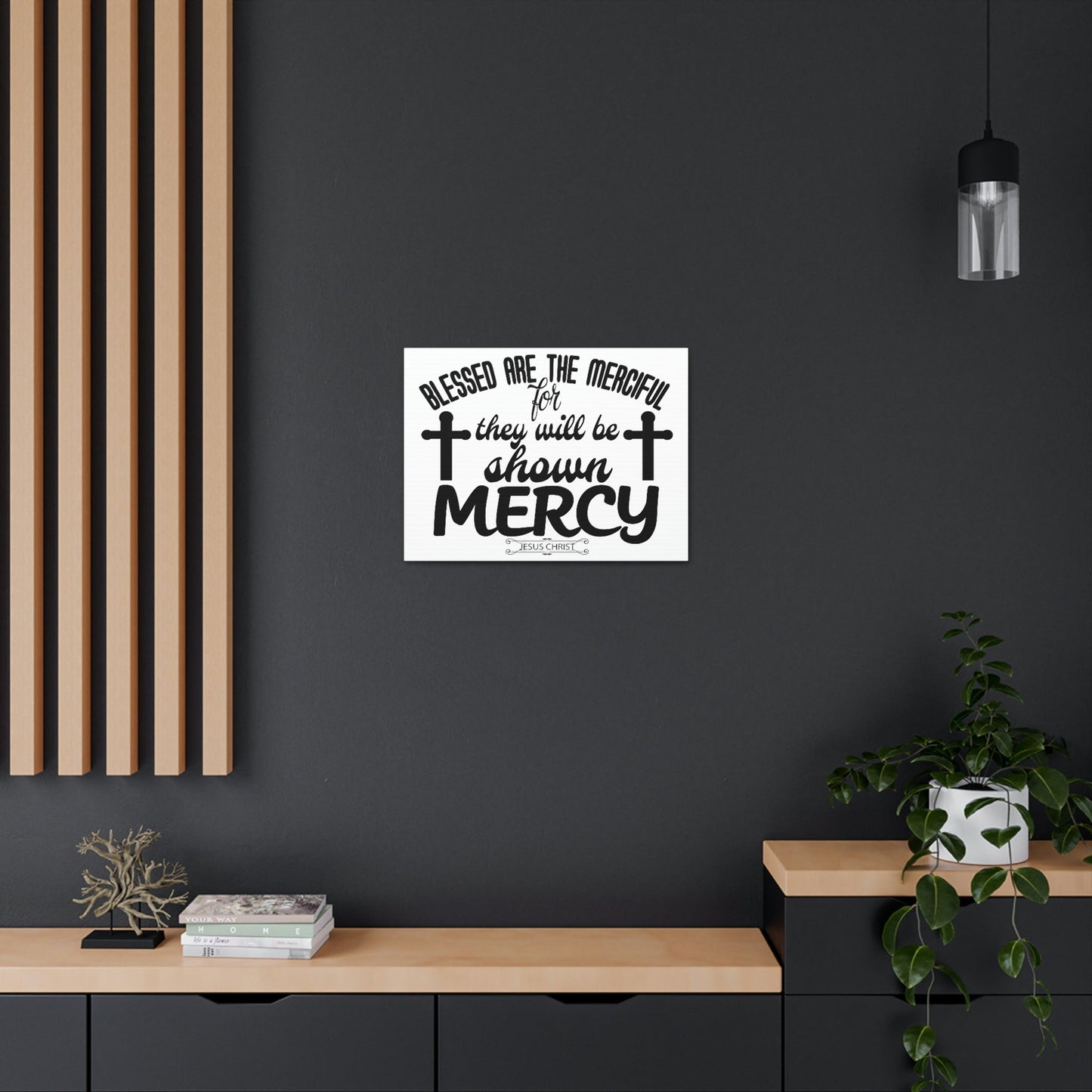 Scripture Walls Merciful Matthew 5:7 Christian Wall Art Print Ready to Hang Unframed-Express Your Love Gifts