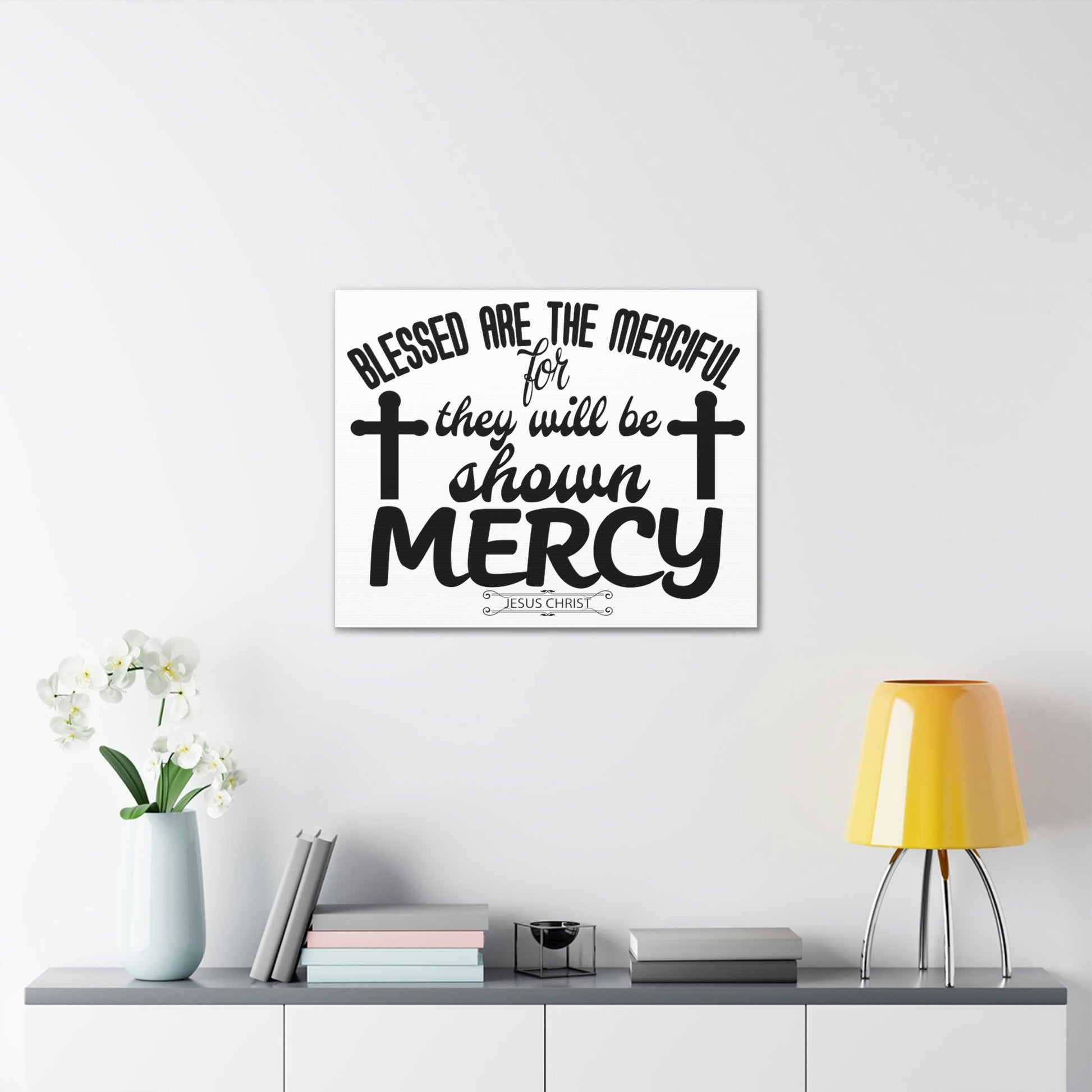 Scripture Walls Merciful Matthew 5:7 Christian Wall Art Print Ready to Hang Unframed-Express Your Love Gifts