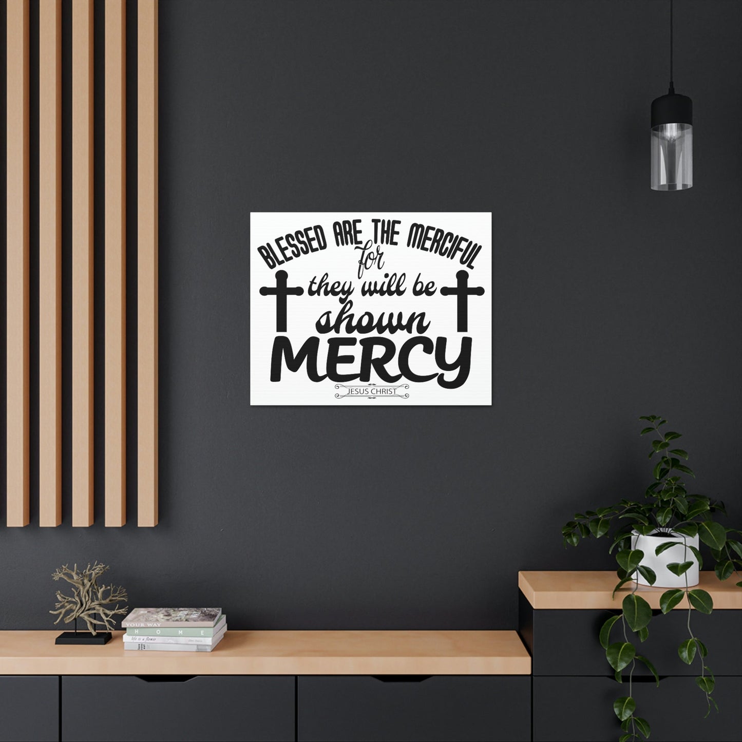 Scripture Walls Merciful Matthew 5:7 Christian Wall Art Print Ready to Hang Unframed-Express Your Love Gifts